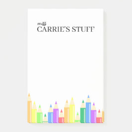 Bloco De Notas Professor bonito e personalizado