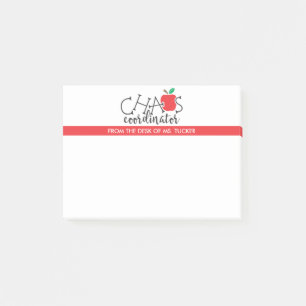 Bloco De Notas Professor da Mesa do Coordenador do Caos