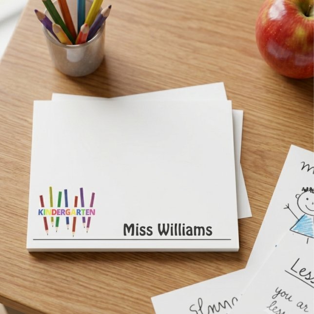 Bloco De Notas Professor de Jardim de Infância (Criador carregado)