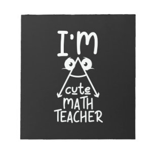 Bloco De Notas Professor De Matemática Sou Professora De Matemáti
