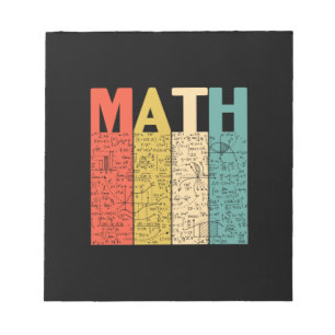 Bloco De Notas Professor de Matemática Vintage Definição de Matem