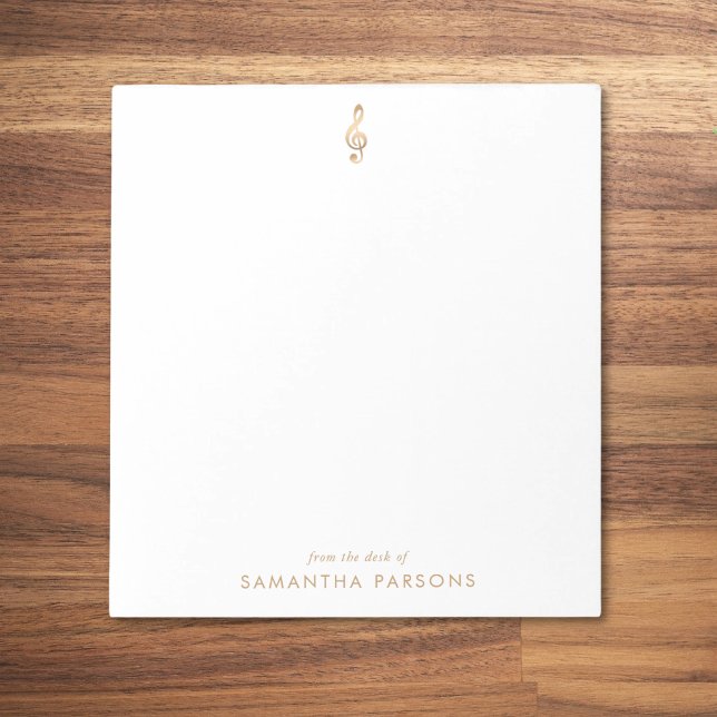 Bloco De Notas Professor de Música Elegante Simples e Limpo, Dour (Criador carregado)