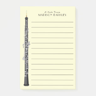 Bloco De Notas Professor de Música Oboe Musical