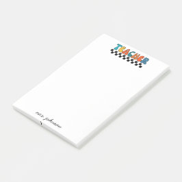 Bloco De Notas Professor de Nome de Script de Groovy Retro-Grafo