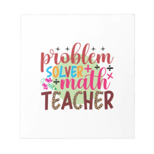 Bloco De Notas Professor de presentes Professora de Matemática