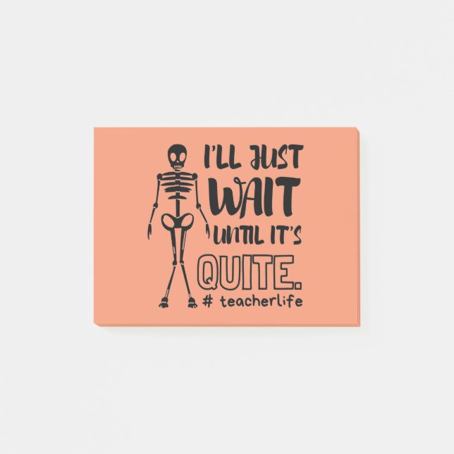 Bloco De Notas Professor de Queda de Halloween (Frente)