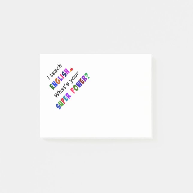 Bloco De Notas Professor Inglês (Frente)