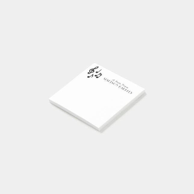 Bloco De Notas Professor Musical de Nota de Música (Inclinado)