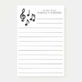 Bloco De Notas Professor Musical de Nota de Música