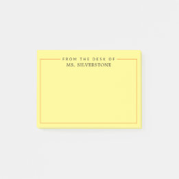 Bloco De Notas Professor Personalizado Da Mesa Do