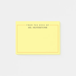 Bloco De Notas Professor Personalizado Da Mesa Do