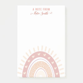 Bloco De Notas Professor Personalizado de Caligrafia Arco-Íris