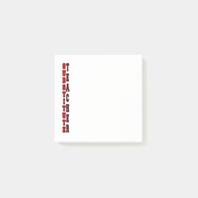 Bloco De Notas Professor substituto (Frente)