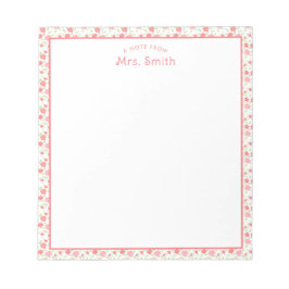 Bloco De Notas Professora | A Nota De