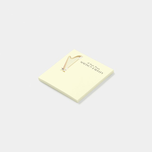 Bloco De Notas Professora de Música Musical Harp (Inclinado)