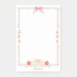 Bloco De Notas Professora do Ensino Médio