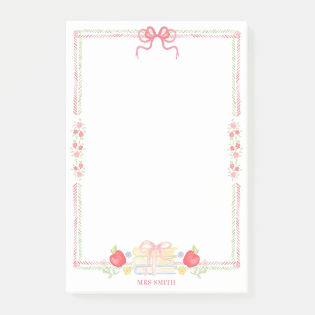 Bloco De Notas Professora do Ensino Médio (Frente)