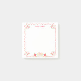 Bloco De Notas Professora do Ensino Médio