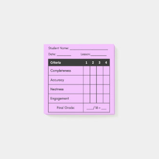Bloco De Notas Professora Formando Clássica Rubrica Postar Nota