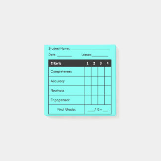 Bloco De Notas Professora Formando Rubric para trabalho de classe