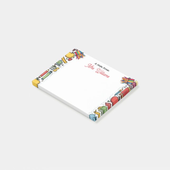 Bloco De Notas Professores de Suprimentos Escolares (Inclinado)