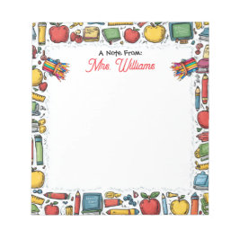 Bloco De Notas Professores de Suprimentos Escolares