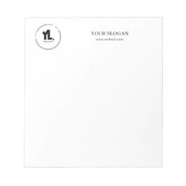 Bloco De Notas Profissional de logotipo comercial personalizado