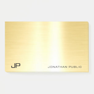 Bloco De Notas Profissional Dourado Elegante moderno, simples Mod