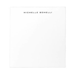 Bloco De Notas Profissional elegante moderno minimalista