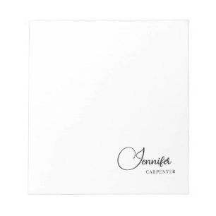 Bloco De Notas Profissional elegante moderno minimalista adiciona