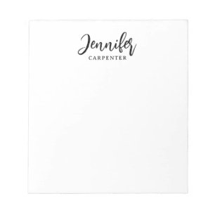 Bloco De Notas Profissional elegante moderno minimalista adicione