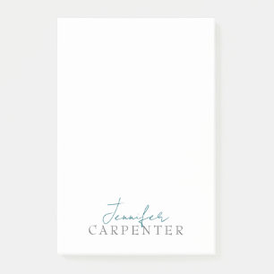 Bloco De Notas Profissional elegante moderno minimalista simples