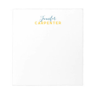 Bloco De Notas Profissional elegante moderno minimalista simples