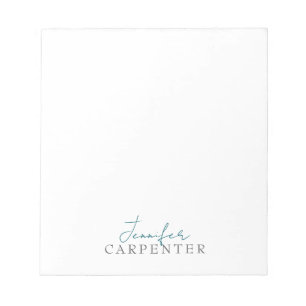 Bloco De Notas Profissional elegante moderno minimalista simples