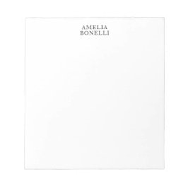 Bloco De Notas Profissional Minimalista Clássico Simples Adiciona