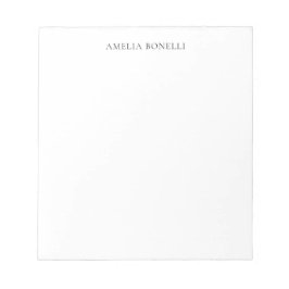 Bloco De Notas Profissional Minimalista Clássico Simples Adiciona