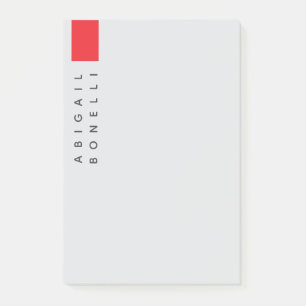 Bloco De Notas Profissional minimalista moderno cinza simples