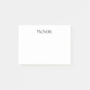 Bloco De Notas Profissional Minimalista Moderno Simples Nome Próp
