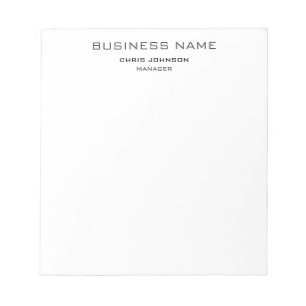 Bloco De Notas Profissional Moderno Simples e Elegante
