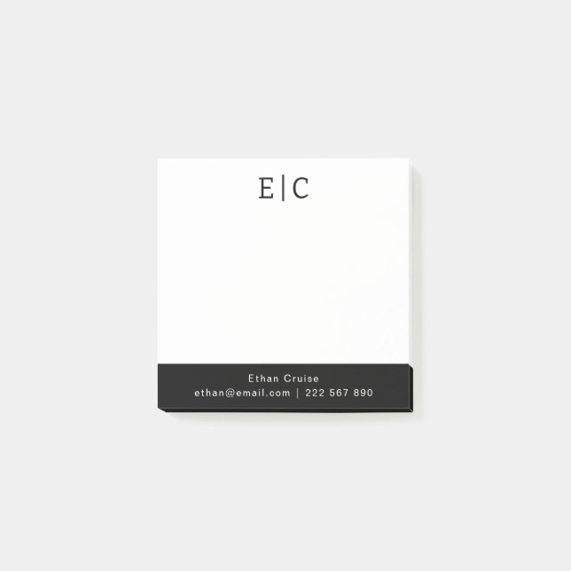 Bloco De Notas Profissional Simples Branco (Frente)