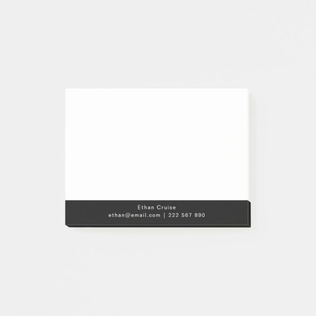 Bloco De Notas Profissional Simples Branco (Frente)