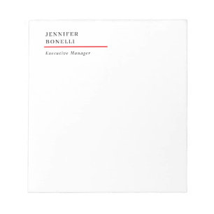 Bloco De Notas Profissional simples minimalista moderno moderno