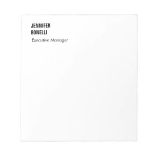 Bloco De Notas Profissional simples minimalista moderno trendy