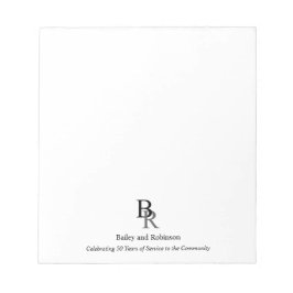 Bloco De Notas Profissional Simples Sua Empresa De Logotipos