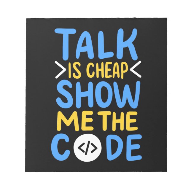 Bloco De Notas Programador Mostra-me o código (Frente)