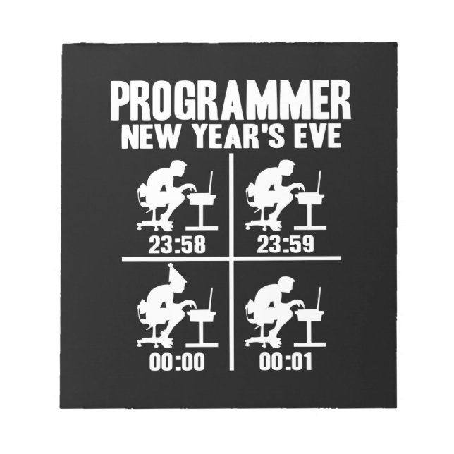 Bloco De Notas Programmer New Year's Ever (Frente)