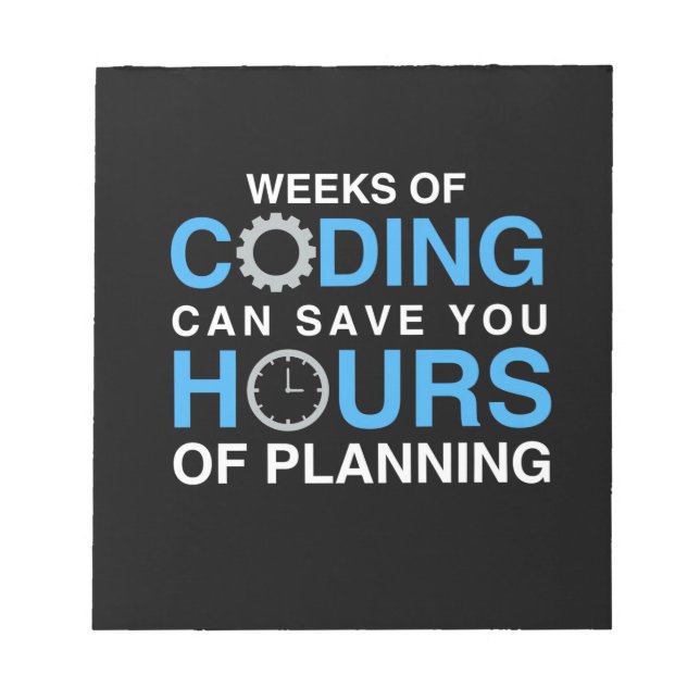 Bloco De Notas Programmer Weeks Of Coding (Frente)