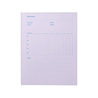 Bloco De Notas Project Planning Template, Printable Planner Sheet