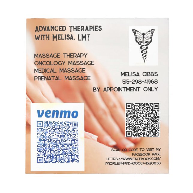 Bloco De Notas Promoção de Terapias Avançadas com Melisa Notepad (Frente)