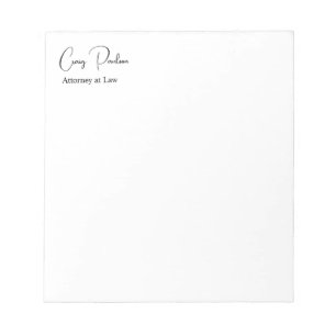 Bloco De Notas Promotor de Justiça da Moda Especial Único